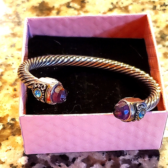 Not Listed Jewelry - VTG Cable Cuff Bracelet